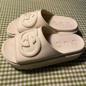 Gucci GG women platform slides for sale